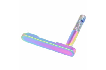 Image of Guntec USA AR-15 Mag Catch Lever, Matte Rainbow Pvd Coated, GT-MC-LEVER-M-RPVD
