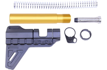 Image of Guntec USA AR-15 Micro Breach Pistol Brace Kit, Anodized Gold, GT-MBPB-GOLD