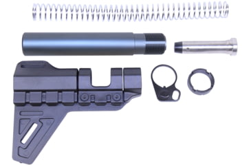Image of Guntec USA AR-15 Micro Breach Pistol Brace Kit, Anodized Grey, GT-MBPB-GREY