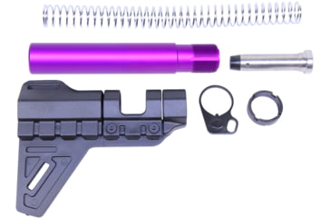Image of Guntec USA AR-15 Micro Breach Pistol Brace Kit, Anodized Purple, GT-MBPB-PURPLE
