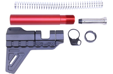 Image of Guntec USA AR-15 Micro Breach Pistol Brace Kit, Anodized Red, GT-MBPB-RED