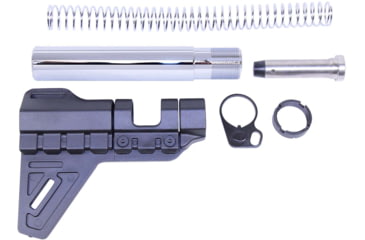 Image of Guntec USA AR-15 Micro Breach Pistol Brace Kit, Chrome, GT-MBPB-C