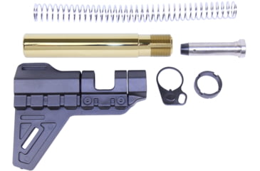 Image of Guntec USA AR-15 Micro Breach Pistol Brace Kit, Gold Plated, GT-MBPB-GP