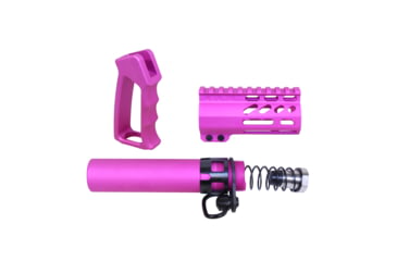 Image of Guntec USA AR-15 Micro Pistol Furniture Set, Anodized Pink, MICRO-P-SET-PINK