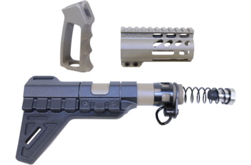 Image of Guntec USA AR-15 Micro Pistol Furniture Set w/Brace, Cerakote Flat Dark Earth, MICRO-P-SET-PB-FDE
