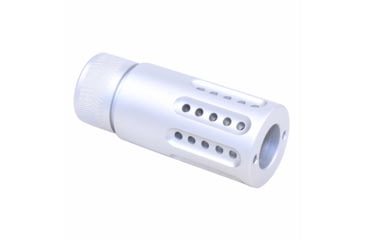 Image of Guntec USA AR-15 Micro Slip Over Barrel Shroud w/ Multi Port Muzzle Brake, .308 Small Base, 5/8x24, Anodized Clear, 1326-MB-P-S-308-CLEAR