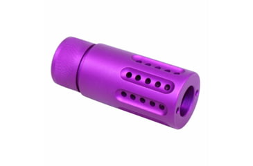 Image of Guntec USA AR-15 Micro Slip Over Barrel Shroud w/ Multi Port Muzzle Brake, .308 Small Base, 5/8x24, Anodized Purple, 1326-MB-P-S-308-PURPLE