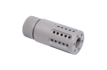 Image of Guntec USA AR-15 Micro Slip Over Barrel Shroud w/ Multi Port Muzzle Brake, 9mm, Cerakote Flat Dark Earth, 1326-MB-P-S-9-FDE