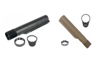 Image of GUNTEC USA AR-15 Mil-Spec Buffer Tube, Black, Flat Dark Earth