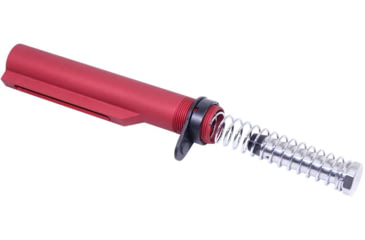Image of Guntec USA AR-15 Mil-Spec Buffer Tube Set, Anodized Red, MILTUBESET-RED
