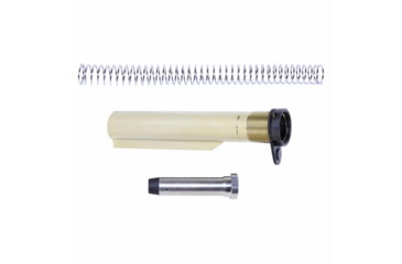 Image of Guntec USA AR-15 Mil-Spec Buffer Tube Set, Gold Plated, MILTUBESET-GLD