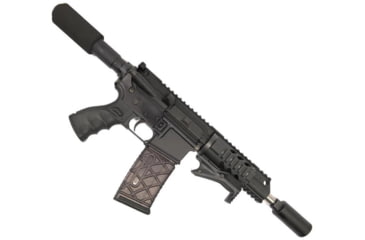 Image of Guntec USA AR-15 Pistol Buffer Tube Kit, Black ARPISTUBE