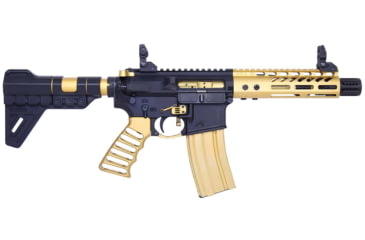 Image of Guntec USA AR-15 Pistol Furniture Set, Anodized Gold, AR-PISTOL-SET-MLK-GOLD
