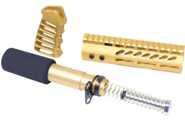 Image of Guntec USA AR-15 Pistol Furniture Set, Anodized Gold, AR-PISTOL-SET-MLK-GOLD