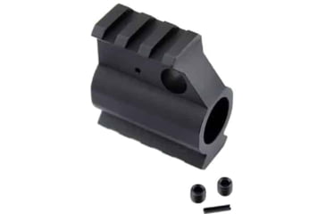 Image of Guntec USA AR-15 Rail Height Gas Block, Aluminum, Black, GT750R, EDEMO1