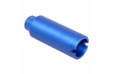 Image of Guntec USA AR-15 Slim Line Cone Flash Can, 5.56mm, 1/2x28, Anodized Blue, CONE-FH-S-BLUE