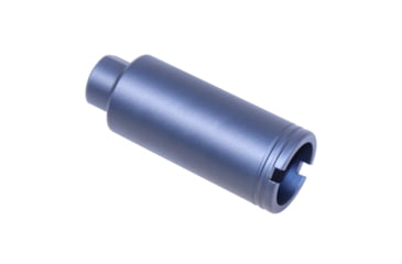Image of Guntec USA AR-15 Slim Line Cone Flash Can, 5.56mm, 1/2x28, Anodized Grey, CONE-FH-S-GREY