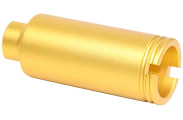 Image of Guntec USA AR-15 Slim Line Cone Flash Can, Anodized Gold, CONE-FH-S-GOLD