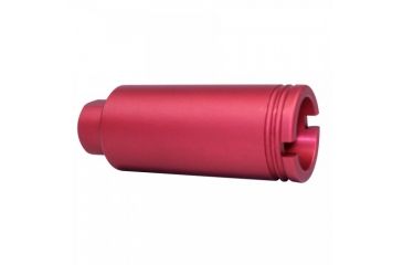 Image of GUNTEC USA AR-15 Slim Line Cone Flash Can, Red Anodized CONE-FH-S-RED