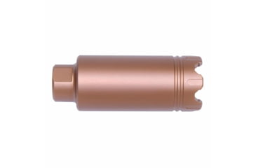 Image of Guntec USA AR-15 Slim Line Trident Flash Can w/Glass Breaker, 5.56mm, 1/2x28, Anodized Bronze, CONE-FH-S-C-BRZ