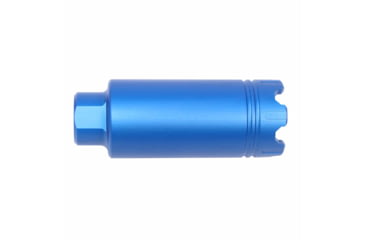 Image of Guntec USA AR-15 Slim Line Trident Flash Can With Glass Breaker, Anodized Blue, CONE-FH-S-C-BLUE