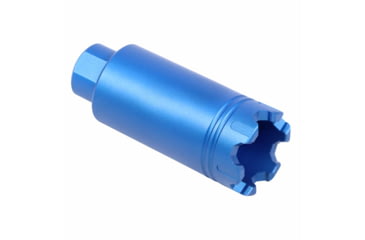 Image of Guntec USA AR-15 Slim Line Trident Flash Can With Glass Breaker, Anodized Blue, CONE-FH-S-C-BLUE