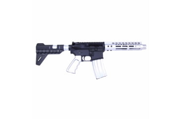 Image of Guntec USA AR-15 Slim Line Trident Flash Can With Glass Breaker, Anodized Clear, CONE-FH-S-C-CLEAR