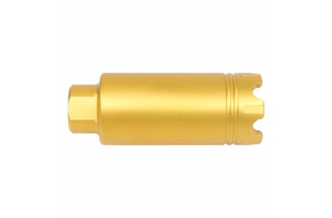 Image of Guntec USA AR-15 Slim Line Trident Flash Can With Glass Breaker, Anodized Gold, CONE-FH-S-C-GOLD