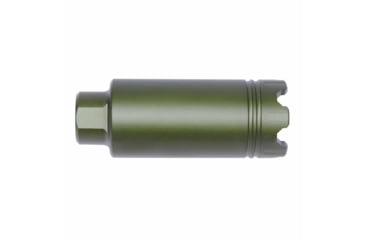 Image of Guntec USA AR-15 Slim Line Trident Flash Can With Glass Breaker, Anodized Green, CONE-FH-S-C-GREEN