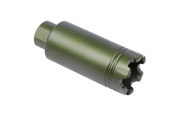 Image of Guntec USA AR-15 Slim Line Trident Flash Can With Glass Breaker, Anodized Green, CONE-FH-S-C-GREEN