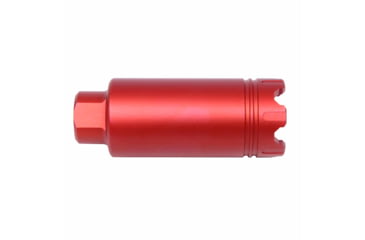Image of Guntec USA AR-15 Slim Line Trident Flash Can With Glass Breaker, Anodized Red, CONE-FH-S-C-RED