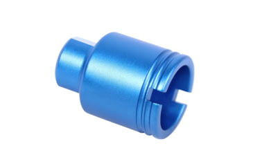 Image of Guntec USA AR-15 Stubby Slim Compact Flash Can, 5.56mm, 1/2x28, Anodized Blue, SCONE-FH-223-BLUE