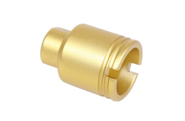 Image of Guntec USA AR-15 Stubby Slim Compact Flash Can, 5.56mm, 1/2x28, Anodized Gold, SCONE-FH-223-GOLD
