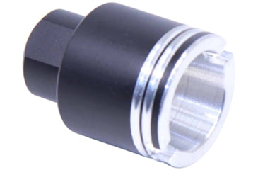 Image of Guntec USA AR-15 Stubby Slim Compact Flash Can, Black/Stainless, SCONE-FH-M