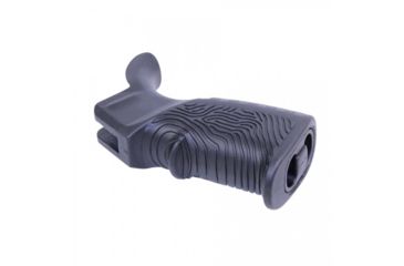 Image of Guntec USA AR-15 T37 Rubber Overmold Textured Pistol Grip, Black Rubber, ARGRIP-T37