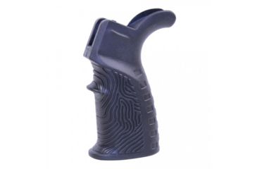 Image of Guntec USA AR-15 T37 Rubber Overmold Textured Pistol Grip, Black Rubber, ARGRIP-T37