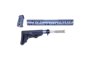 Image of Guntec USA AR-15 Trump Series Limited Edition Furniture Set, Anodized Grey, TRUMP-SET-MIL-GREY