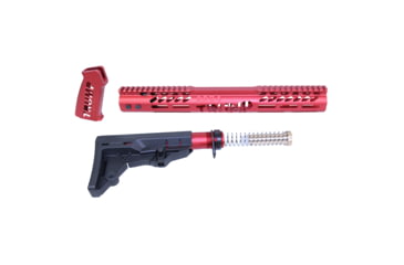 Image of Guntec USA AR-15 Trump Series Limited Edition Furniture Set, Anodized Red, TRUMP-SET-MIL-RED