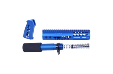 Image of Guntec USA AR-15 Trump Series Limited Edition Pistol Furniture Set, Anodized Blue, TRUMP-PIS-SET-BLUE