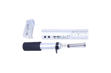 Image of Guntec USA AR-15 Trump Series Limited Edition Pistol Furniture Set, Anodized Clear, TRUMP-PIS-SET-CLEAR