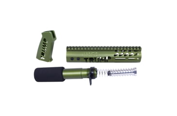 Image of Guntec USA AR-15 Trump Series Limited Edition Pistol Furniture Set, Anodized Green, TRUMP-PIS-SET-GREEN