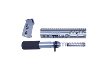 Image of Guntec USA AR-15 Trump Series Limited Edition Pistol Furniture Set, Anodized Grey, TRUMP-PIS-SET-GREY