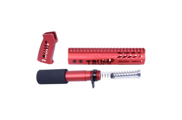 Image of Guntec USA AR-15 Trump Series Limited Edition Pistol Furniture Set, Anodized Red, TRUMP-PIS-SET-RED