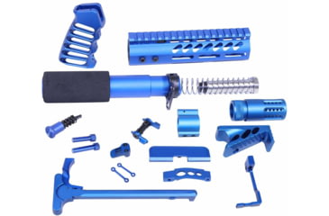 Image of Guntec USA AR-15 Ultimate Pistol Kit, Anodized Blue, ULT-PK-BLUE