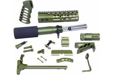 Image of Guntec USA AR-15 Ultimate Pistol Kit, Anodized Green, ULT-PK-GREEN