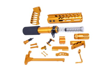 Image of Guntec USA AR-15 Ultimate Pistol Kit, Anodized Orange, ULT-PK-ORANGE