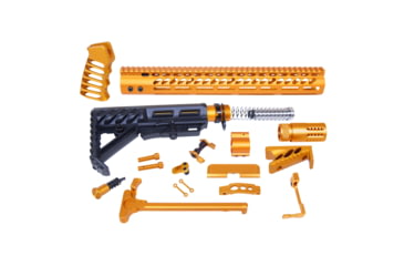 Image of Guntec USA AR-15 Ultimate Rifle Kit, Anodized Orange, ULT-RK-ORANGE