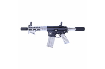 Image of Guntec USA AR-15 Ultra Lightweight Thin M-LOK Free Floating Handguard w/ Monolithic Top Rail, 7in, Chrome, GT-7MLK-C