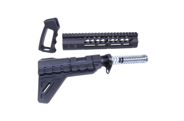 Image of Guntec USA AR-15 Ultra Pistol Furniture Set, Anodized Black, UPS