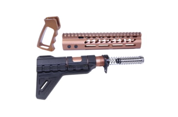 Image of Guntec USA AR-15 Ultra Pistol Furniture Set, Anodized Bronze, UPS-BRZ